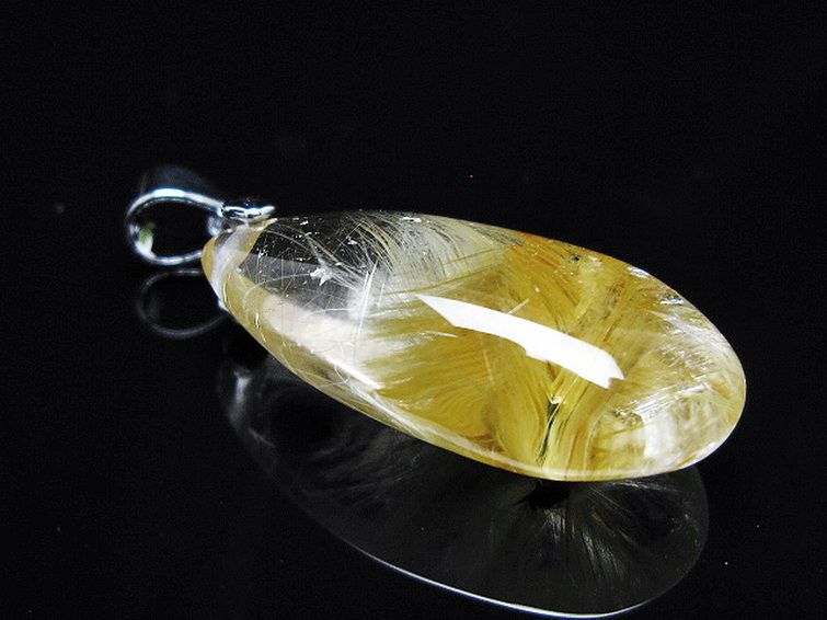 ゴールドタイチンルチル ペンダント [T134-4018] 3枚目