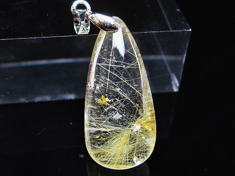 ゴールドタイチンルチル ペンダント [T134-4103] 2枚目