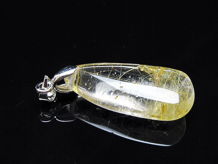 ゴールドタイチンルチル ペンダント [T134-4103] 3枚目