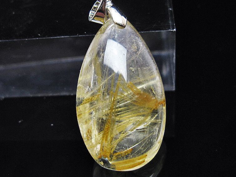 ゴールドタイチンルチル ペンダント [T134-4108] 2枚目