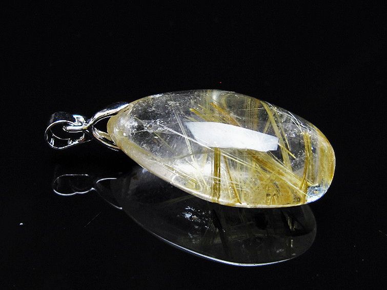 ゴールドタイチンルチル ペンダント [T134-4108] 3枚目