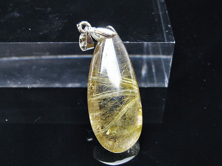 ゴールドタイチンルチル ペンダント [t134-4112] 1枚目