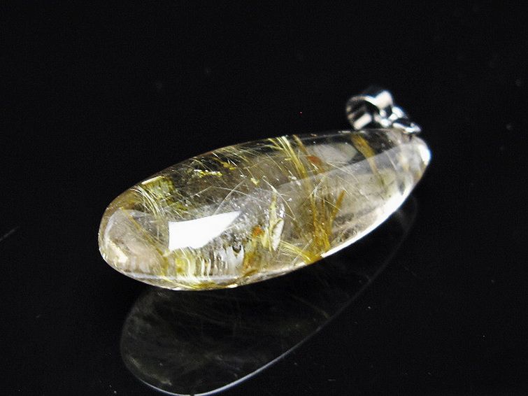 ゴールドタイチンルチル ペンダント [t134-4112] 3枚目