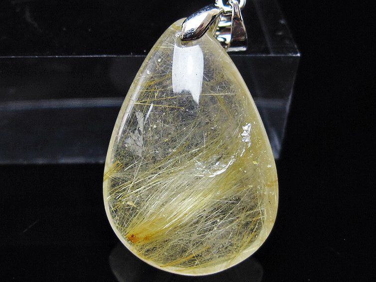 ゴールドタイチンルチル ペンダント [T134-4115] 2枚目