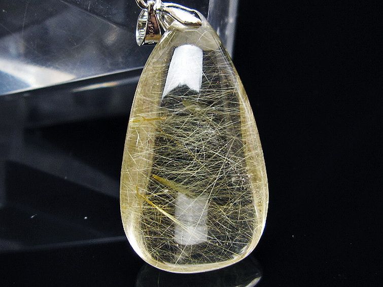 ゴールドタイチンルチル ペンダント [T134-4116] 2枚目