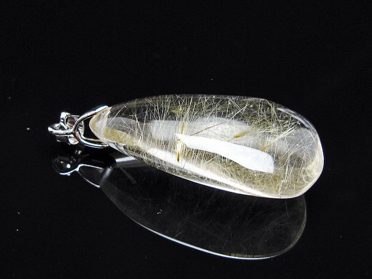 ゴールドタイチンルチル ペンダント [T134-4116] 3枚目