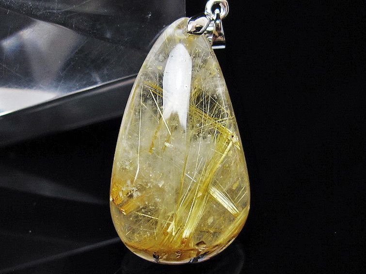 ゴールドタイチンルチル ペンダント [T134-4124] 2枚目