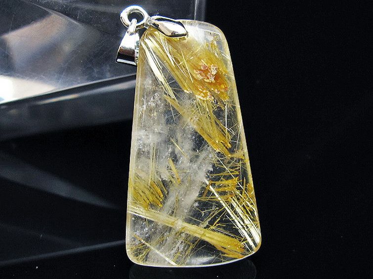 ゴールドタイチンルチル ペンダント [T134-4130] 2枚目