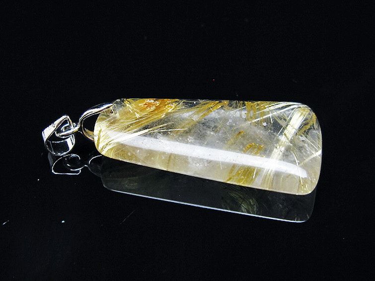 ゴールドタイチンルチル ペンダント [T134-4130] 3枚目