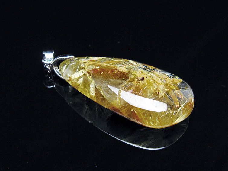 ゴールドタイチンルチル ペンダント [t134-4131] 3枚目