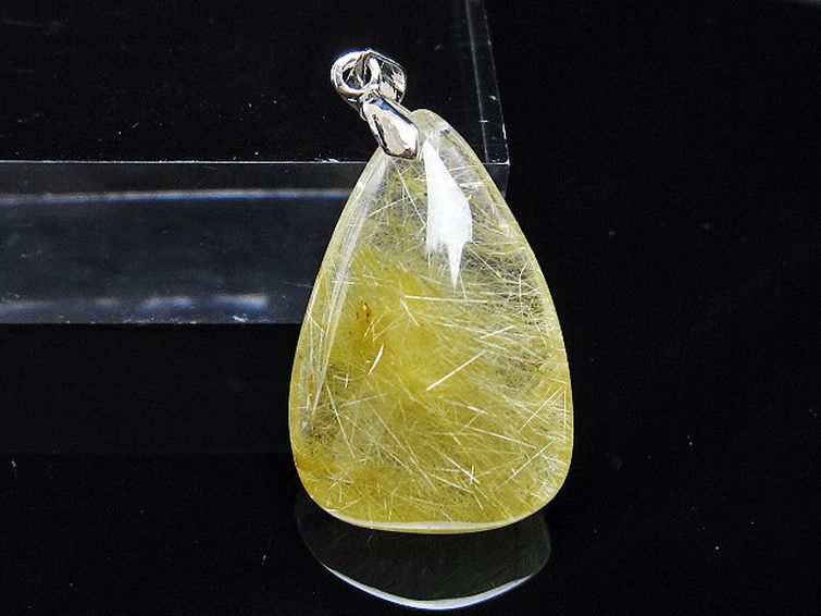 ゴールドタイチンルチル ペンダント [T134-4133] 1枚目