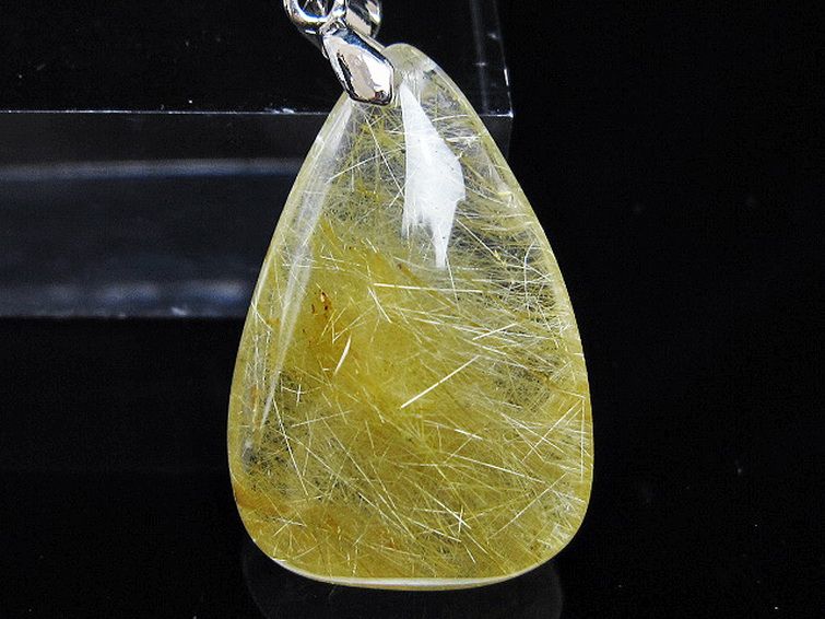 ゴールドタイチンルチル ペンダント [T134-4133] 2枚目