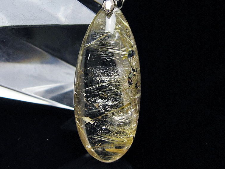 ゴールドタイチンルチル ペンダント [T134-4137] 2枚目