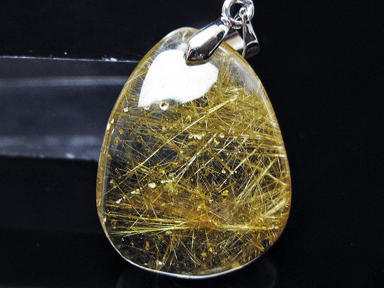 ゴールドタイチンルチル ペンダント [T134-4140] 2枚目