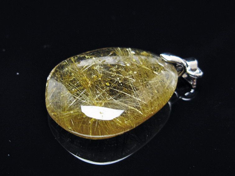 ゴールドタイチンルチル ペンダント [T134-4140] 3枚目