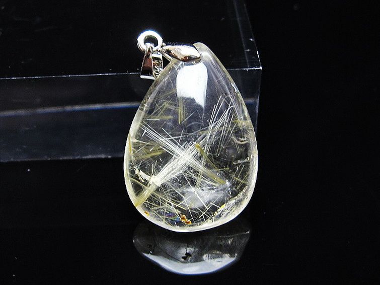 ゴールドタイチンルチル ペンダント [T134-4142] 1枚目