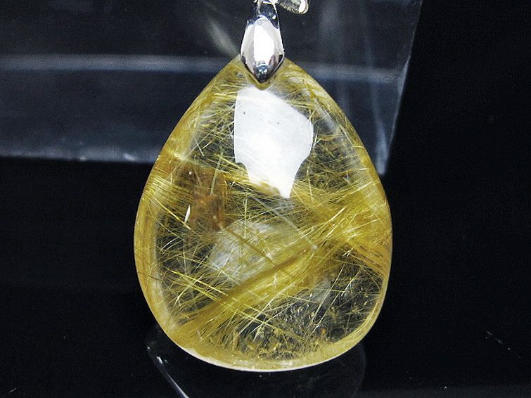 ゴールドタイチンルチル ペンダント [T134-4169] 2枚目