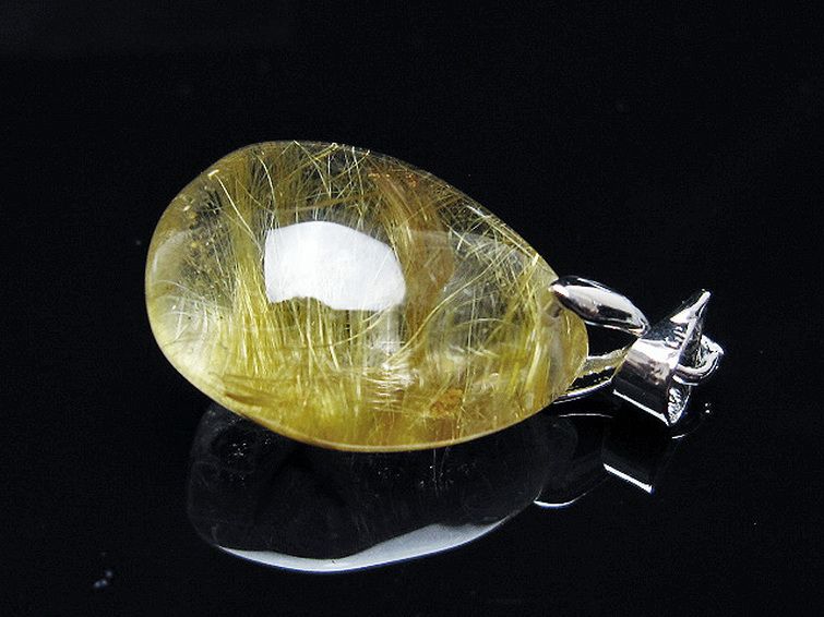 ゴールドタイチンルチル ペンダント [T134-4169] 3枚目