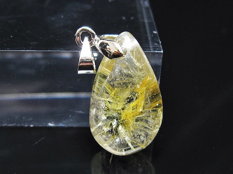 ゴールドタイチンルチル ペンダント [T134-4172] 1枚目