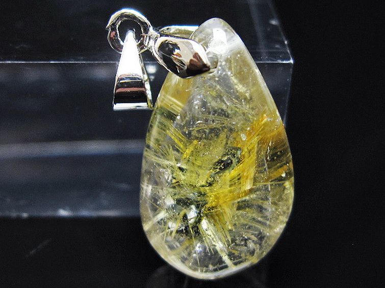 ゴールドタイチンルチル ペンダント [T134-4172] 2枚目