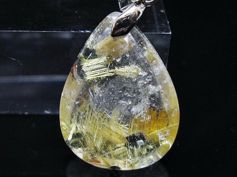 ゴールドタイチンルチル ペンダント [T134-4174] 2枚目