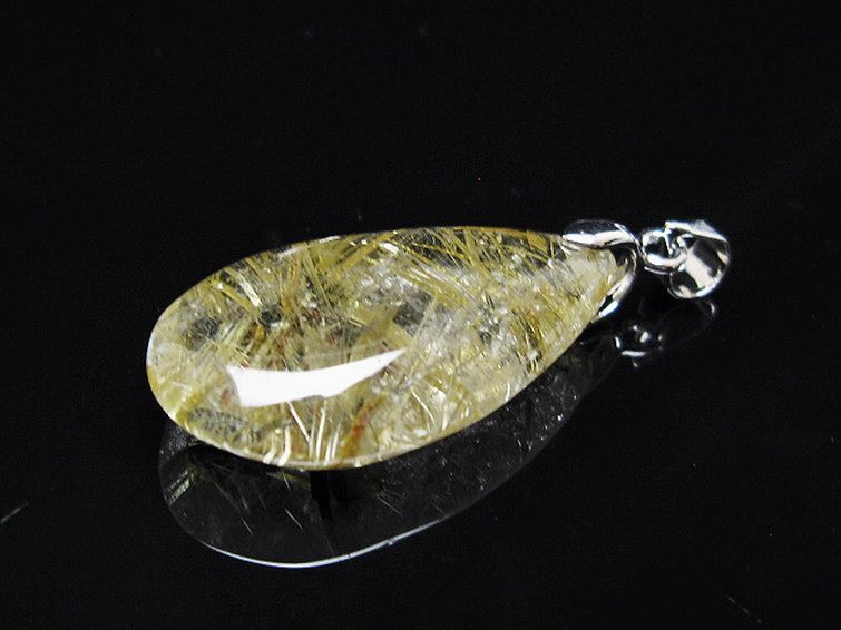 ゴールドタイチンルチル ペンダント [t134-4175] 3枚目