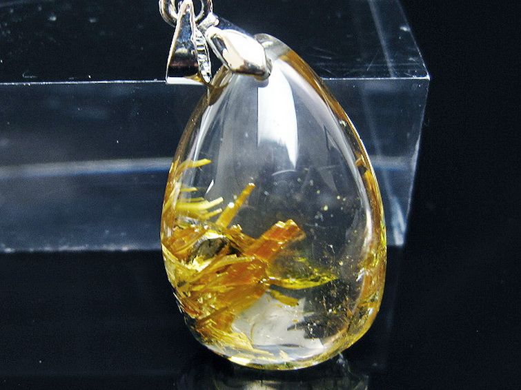 ゴールドタイチンルチル ペンダント [T134-4183] 2枚目