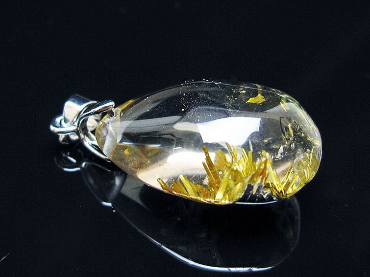 ゴールドタイチンルチル ペンダント [T134-4183] 3枚目