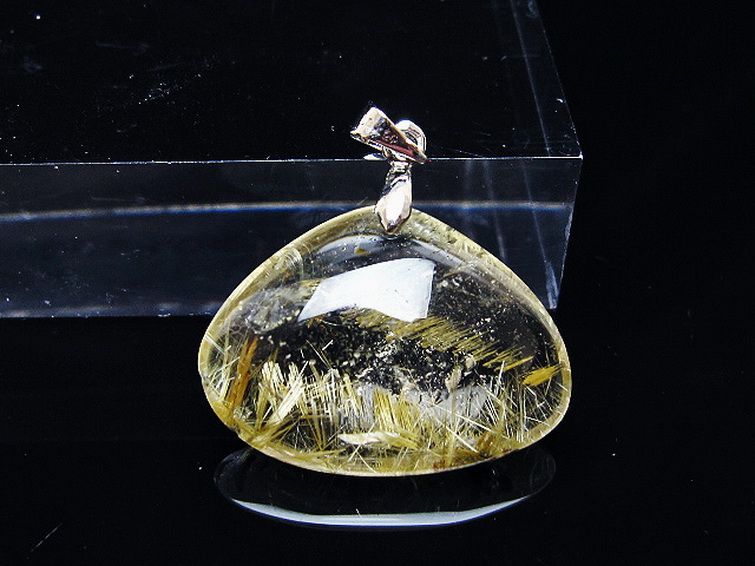 ゴールドタイチンルチル ペンダント [T134-4187] 1枚目