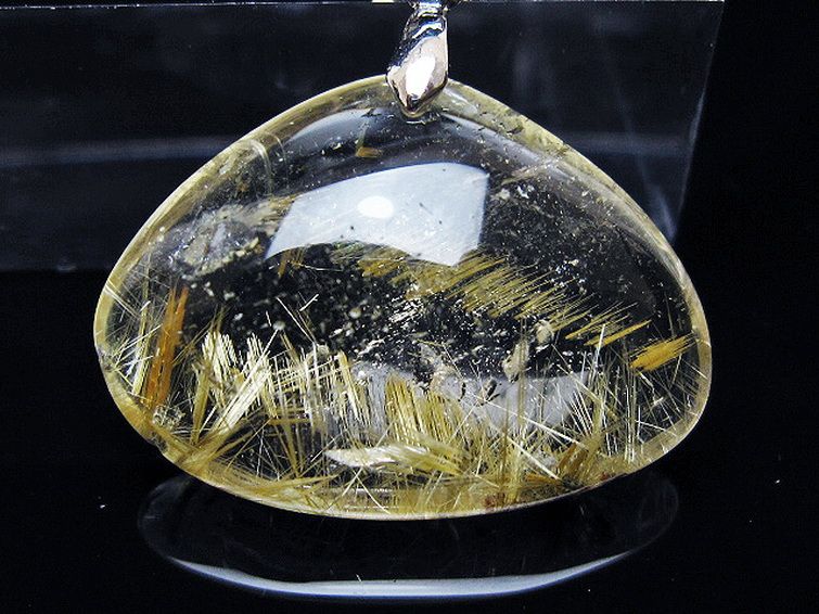 ゴールドタイチンルチル ペンダント [T134-4187] 2枚目