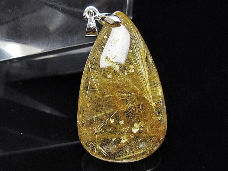 ゴールドタイチンルチル ペンダント [T134-4198] 2枚目