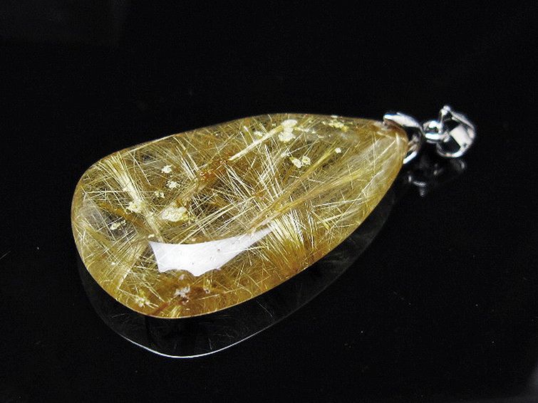 ゴールドタイチンルチル ペンダント [T134-4198] 3枚目