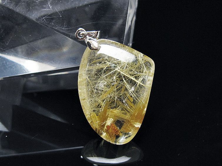 ゴールドタイチンルチル ペンダント [T134-4200] 1枚目