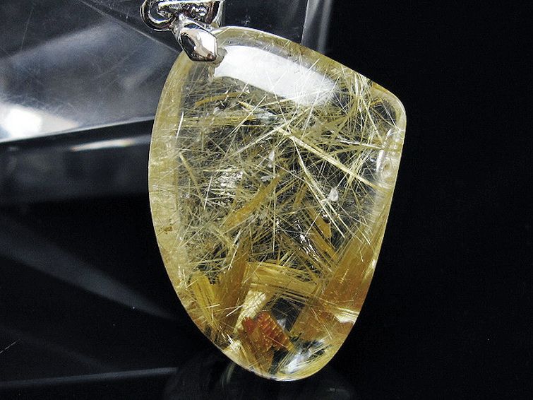 ゴールドタイチンルチル ペンダント [T134-4200] 2枚目