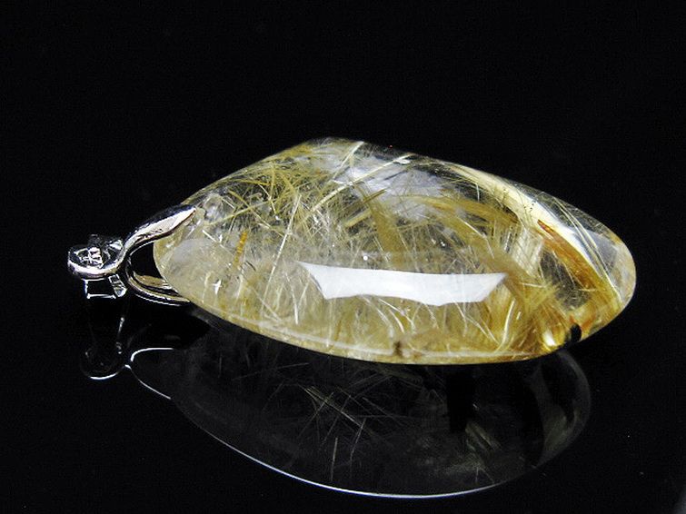 ゴールドタイチンルチル ペンダント [T134-4200] 3枚目