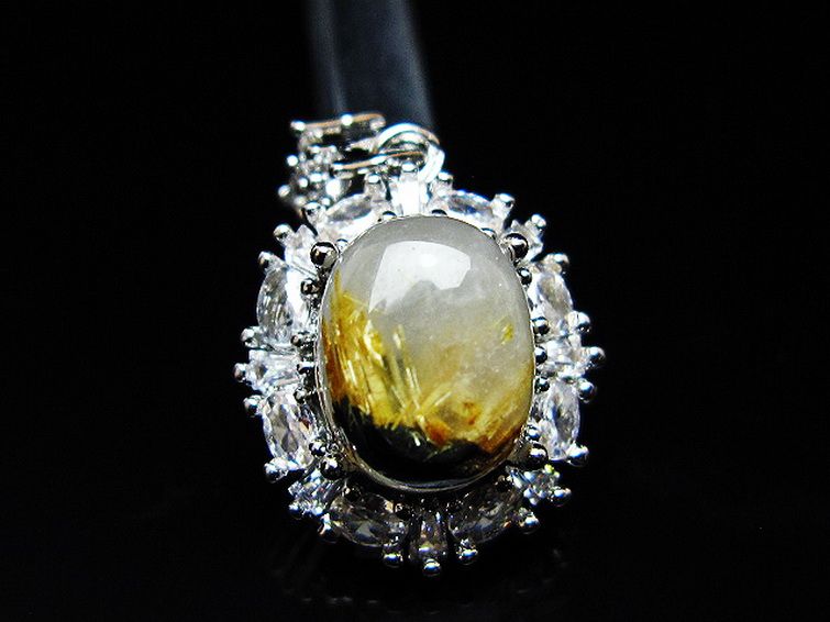 ゴールドタイチンルチル ペンダント [T134-4212] 2枚目