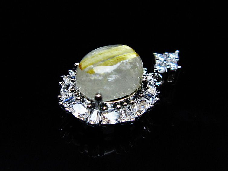 ゴールドタイチンルチル ペンダント [T134-4215] 3枚目