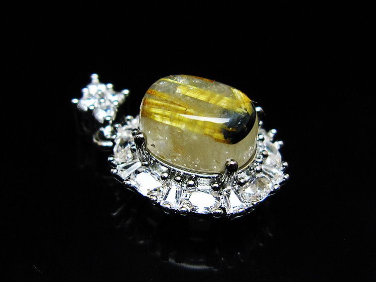 ゴールドタイチンルチル ペンダント [T134-4257] 3枚目