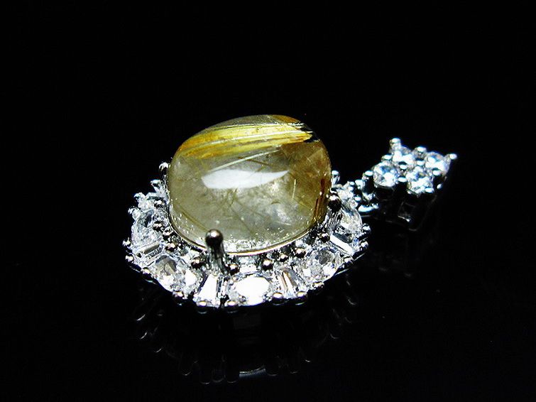 ゴールドタイチンルチル ペンダント [T134-4259] 3枚目