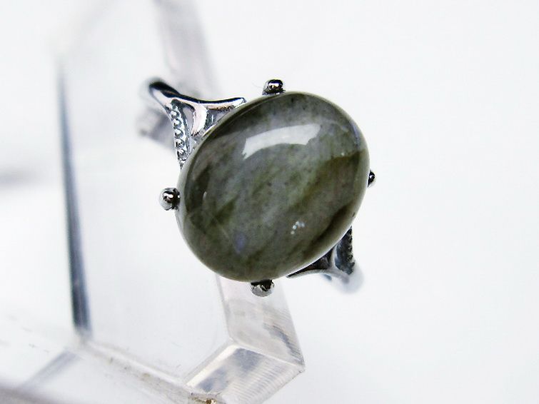 ラブラドライト 指輪 (12号) [t135-7049] 1枚目