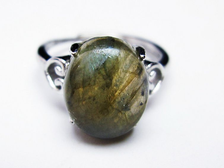 ラブラドライト 指輪 (14号)[T135-7110] 2枚目