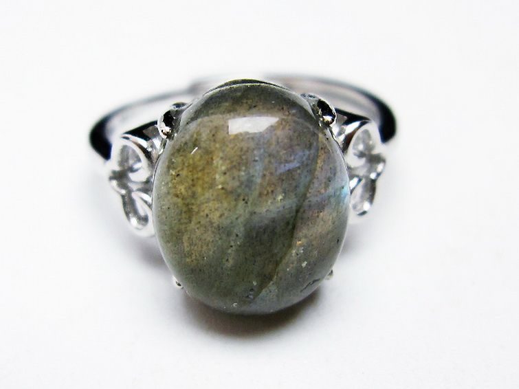 ラブラドライト 指輪 (15号)[T135-7142] 2枚目