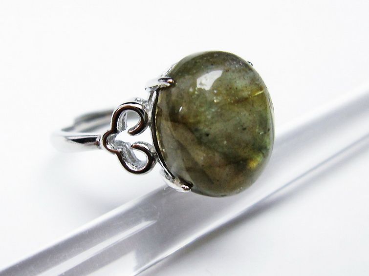 ラブラドライト 指輪 (13号)[T135-7176] 3枚目