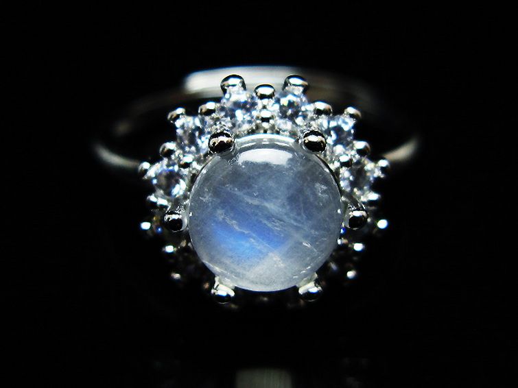 ムーンストーン 指輪 (15号) [t135-7365] 3枚目