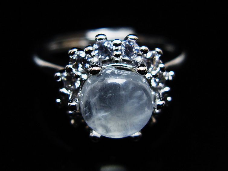 ムーンストーン 指輪 (16号) [t135-7373] 3枚目