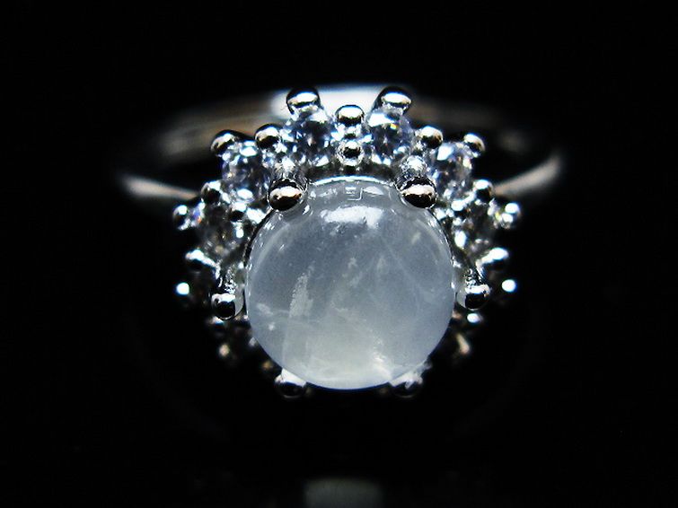 ムーンストーン 指輪 (16号) [t135-7379] 3枚目