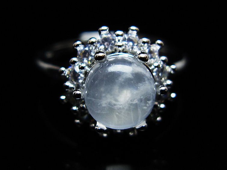 ムーンストーン 指輪 (16号) [t135-7382] 3枚目