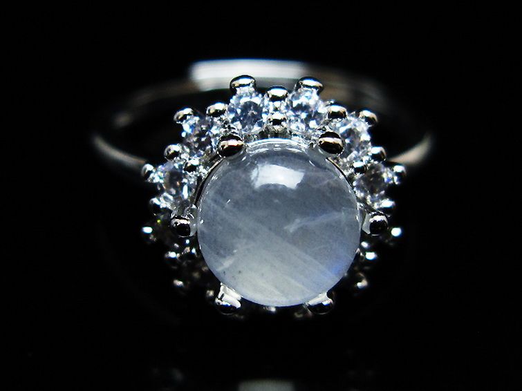 ムーンストーン 指輪 (16号)[T135-7385] 3枚目