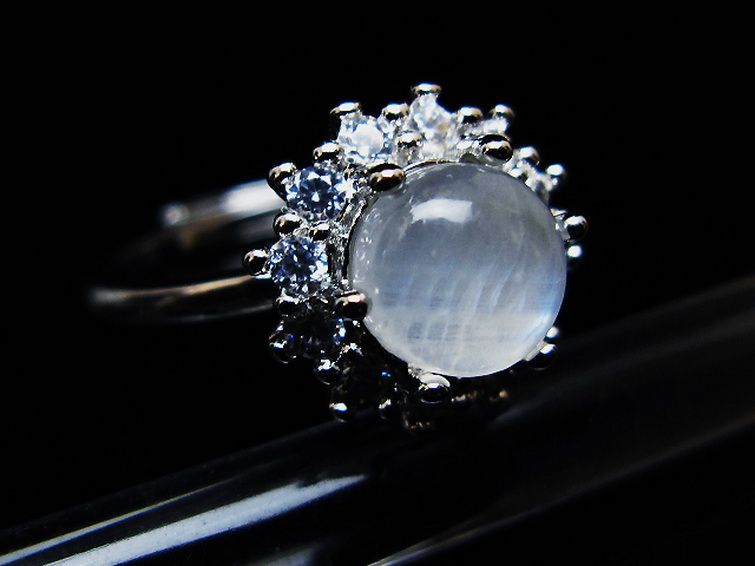 ムーンストーン 指輪 (16号) [t135-7392] 2枚目