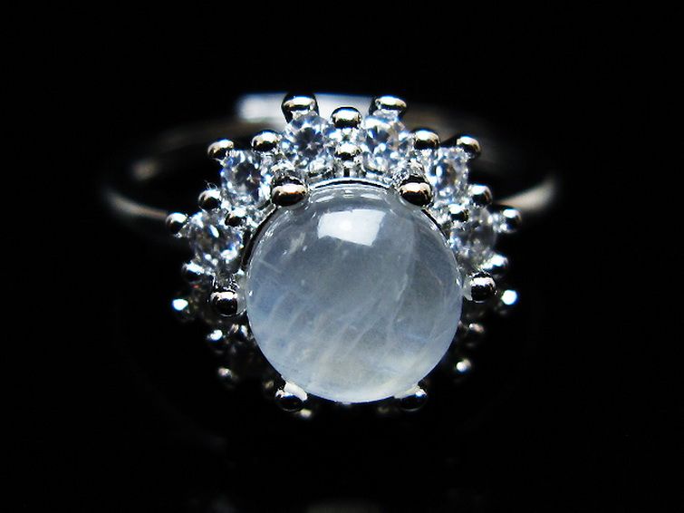 ムーンストーン 指輪 (16号) [t135-7392] 3枚目